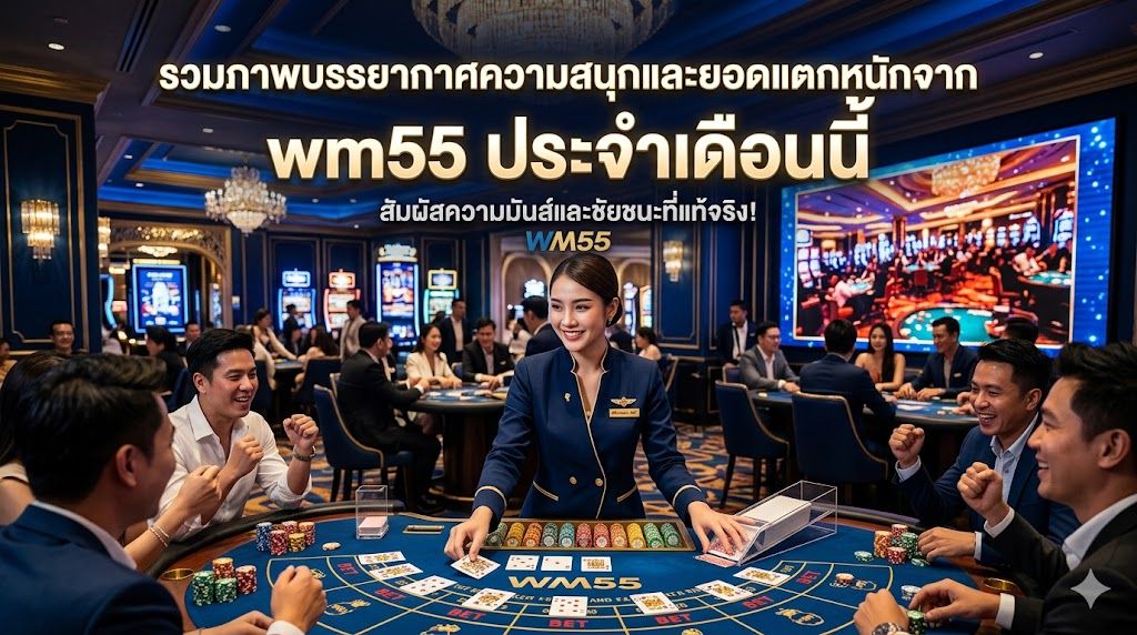รวมภาพบรรยากาศความสนุกและยอดแตกหนักจาก wm55 ประจำเดือนนี้ ปี 2026  รีวิวถอนเงินจริง เว็บคาสิโนแตกดี