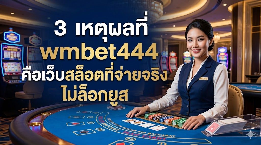 3 เหตุผลที่ wmbet444 คือเว็บสล็อตไม่ล็อกยูส เว็บตรงจ่ายจริง อัปเดตปี 2026