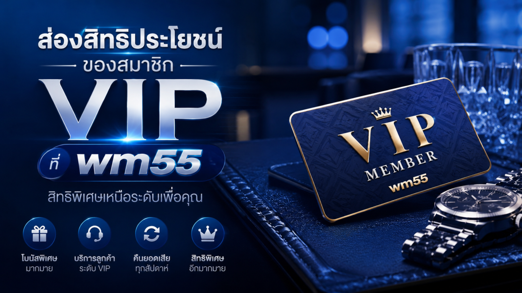 ส่องสิทธิประโยชน์ของสมาชิก VIP ที่ wm55 ครบทุกระดับความคุ้มค่า ปี 2026