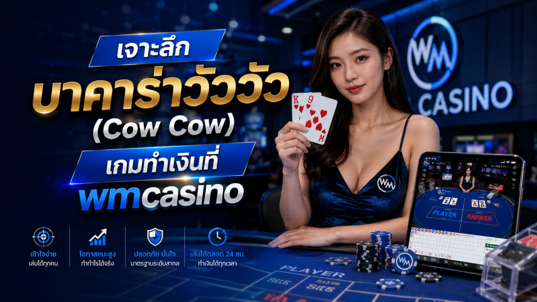 wmcasino เจาะลึกบาคาร่าวัววัว (Cow Cow) เกมทำเงินมาแรงแห่งปี 2026