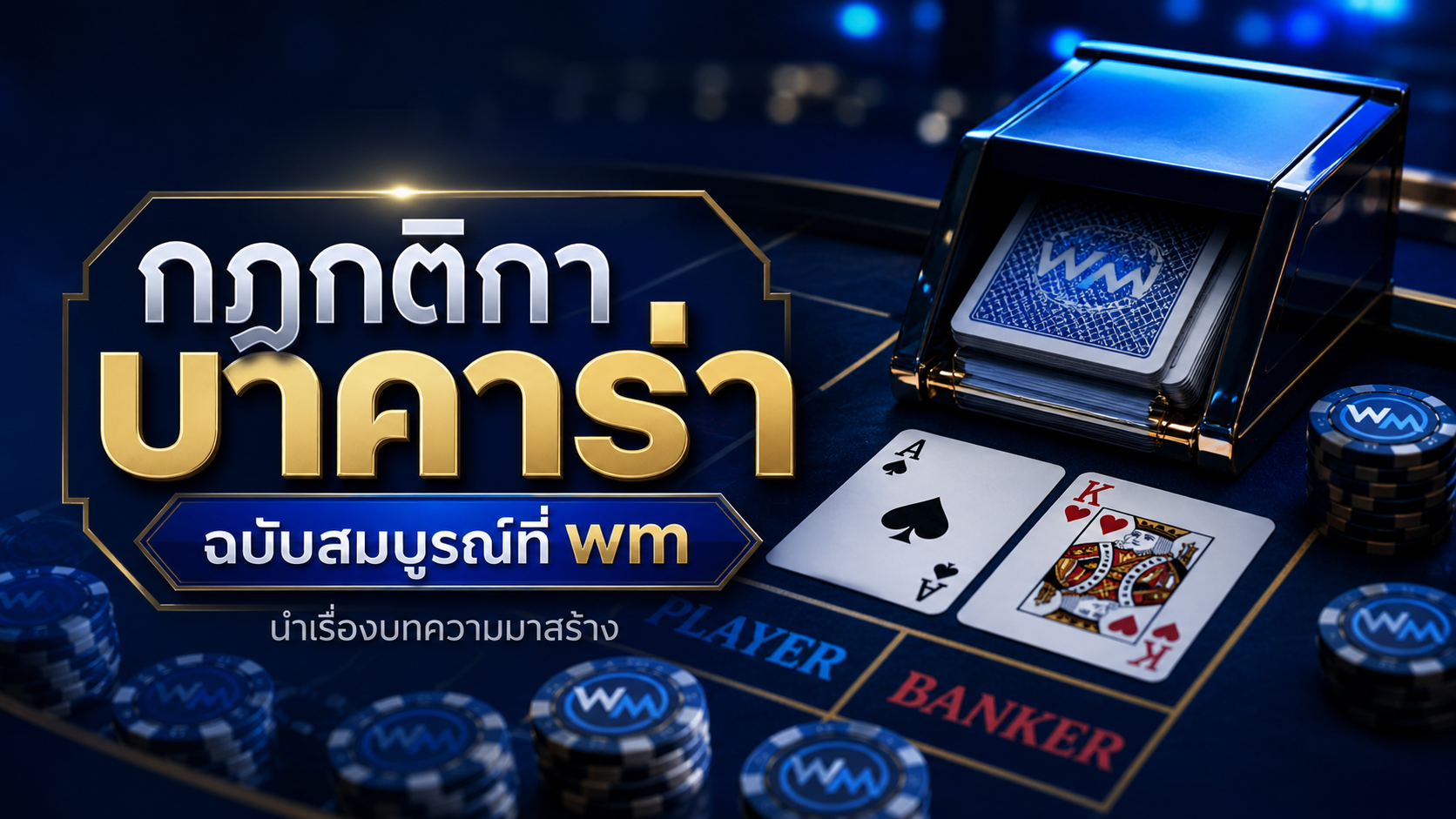 กฎกติกาบาคาร่าฉบับสมบูรณ์ที่ wm คู่มือวิธีเล่นบาคาร่า 2026 สำหรับมือใหม่